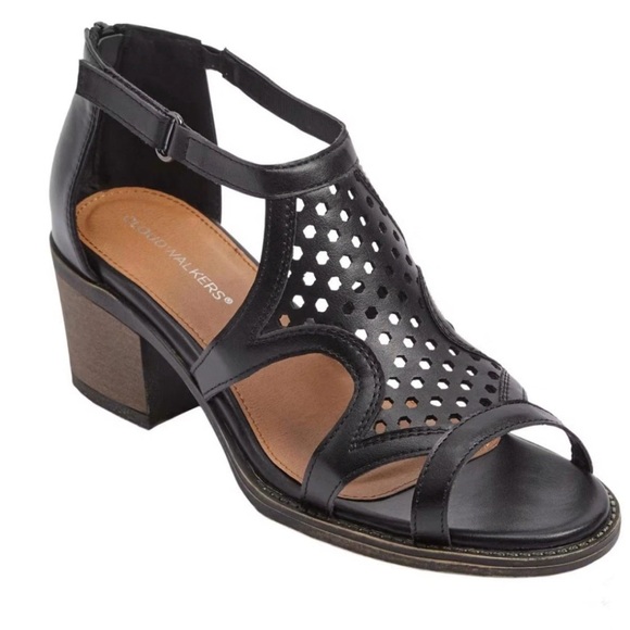 Cloudwalkers Avenue the Malani Sandal Black Heels Women’s Size 11W Wide - Picture 1 of 9